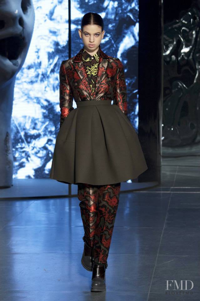 Lily McMenamy featured in  the Kenzo fashion show for Autumn/Winter 2014