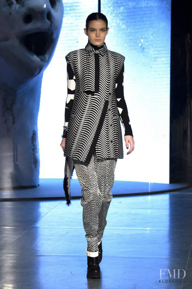 Zlata Mangafic featured in  the Kenzo fashion show for Autumn/Winter 2014