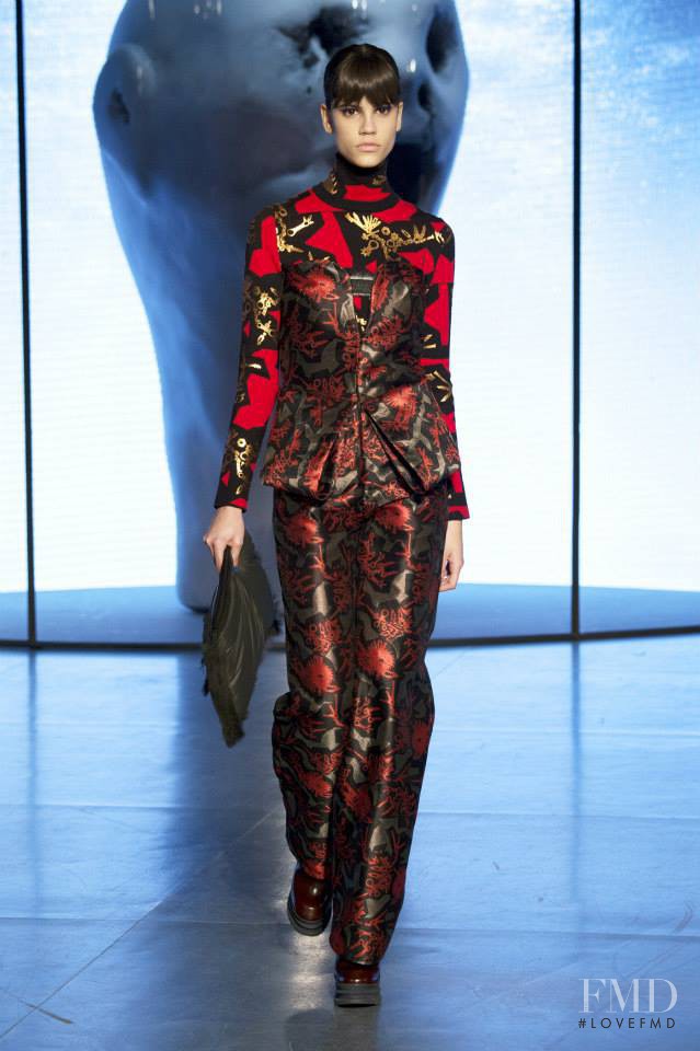 Antonina Petkovic featured in  the Kenzo fashion show for Autumn/Winter 2014
