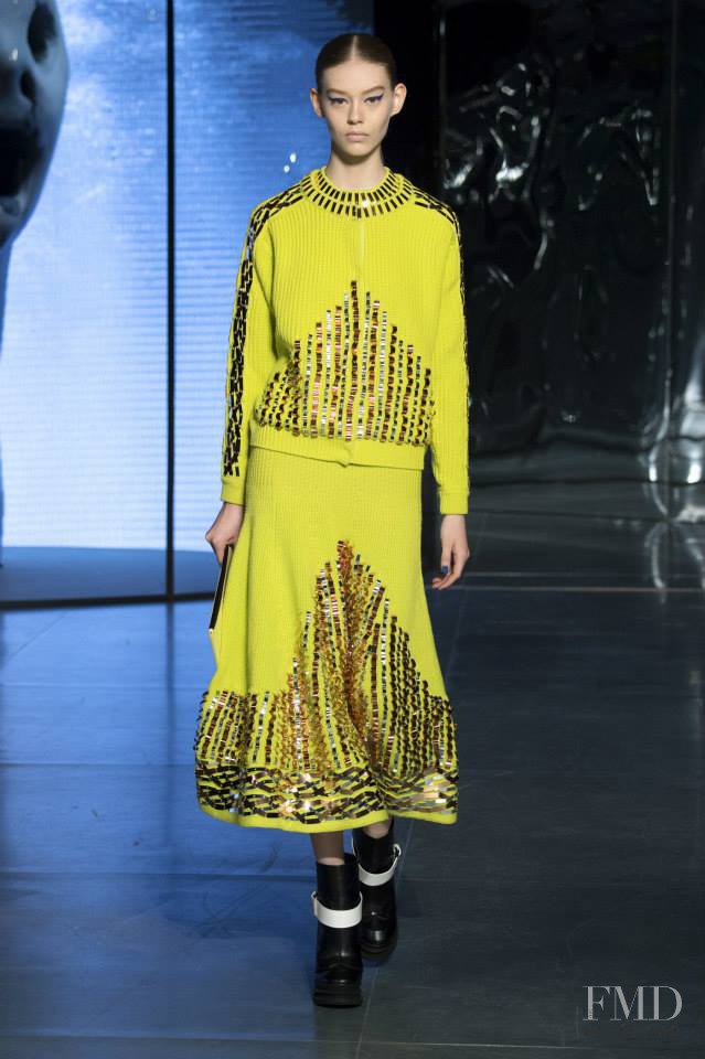 Ondria Hardin featured in  the Kenzo fashion show for Autumn/Winter 2014