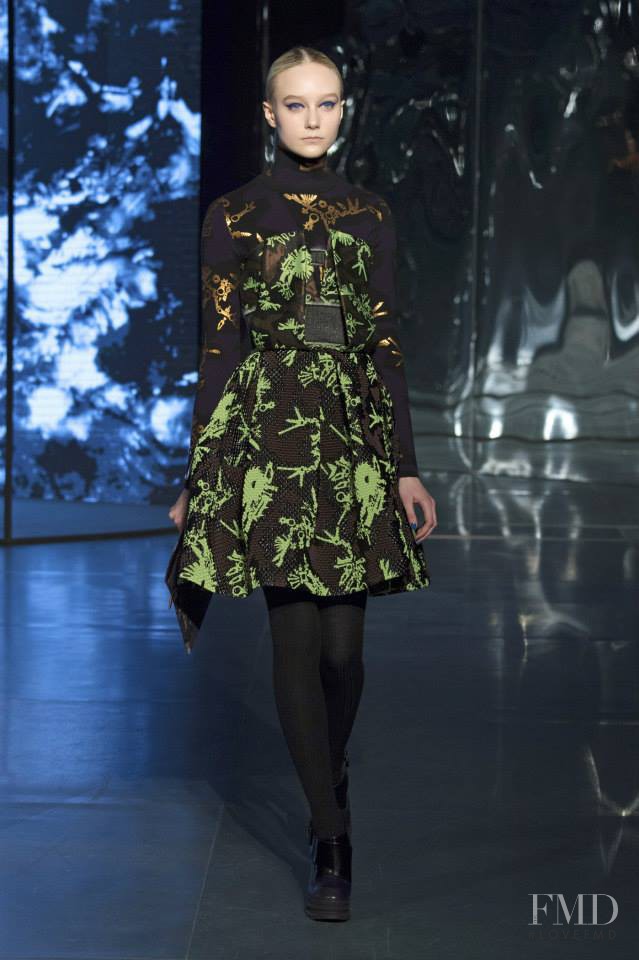 Juliette Fazekas featured in  the Kenzo fashion show for Autumn/Winter 2014