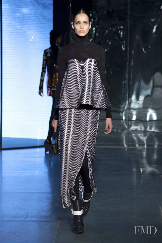 Amanda Brandão Wellsh featured in  the Kenzo fashion show for Autumn/Winter 2014