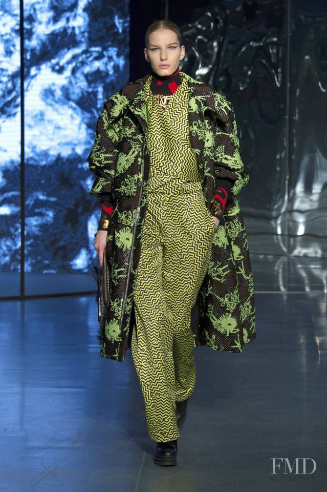 Marique Schimmel featured in  the Kenzo fashion show for Autumn/Winter 2014
