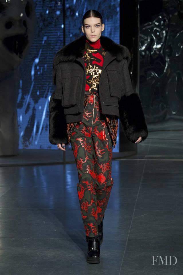 Meghan Collison featured in  the Kenzo fashion show for Autumn/Winter 2014