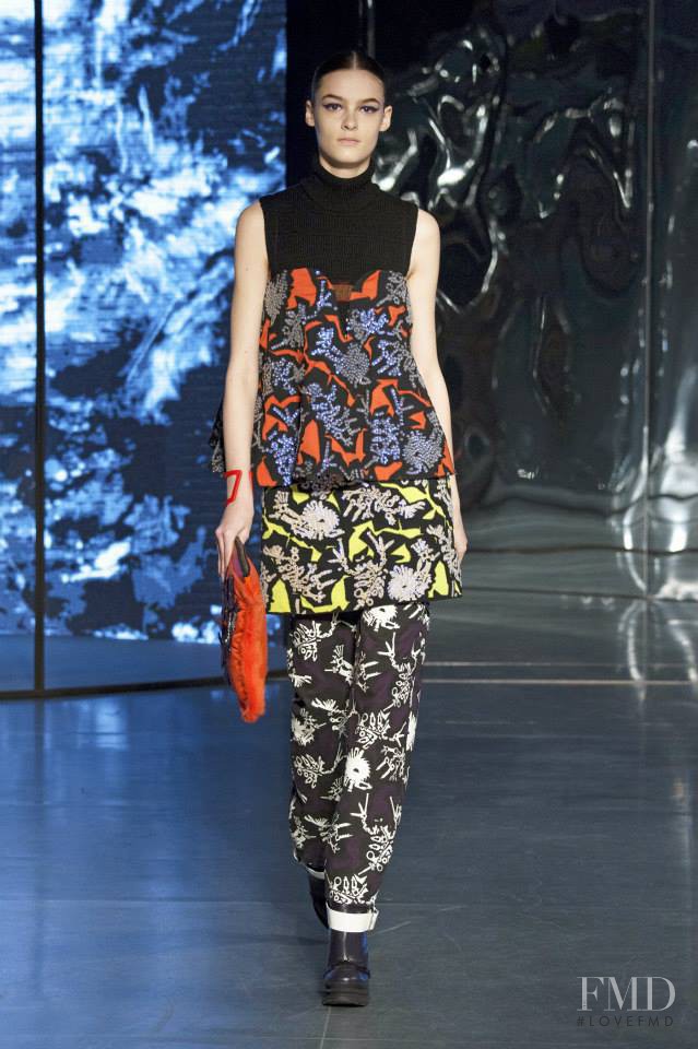 Kremi Otashliyska featured in  the Kenzo fashion show for Autumn/Winter 2014