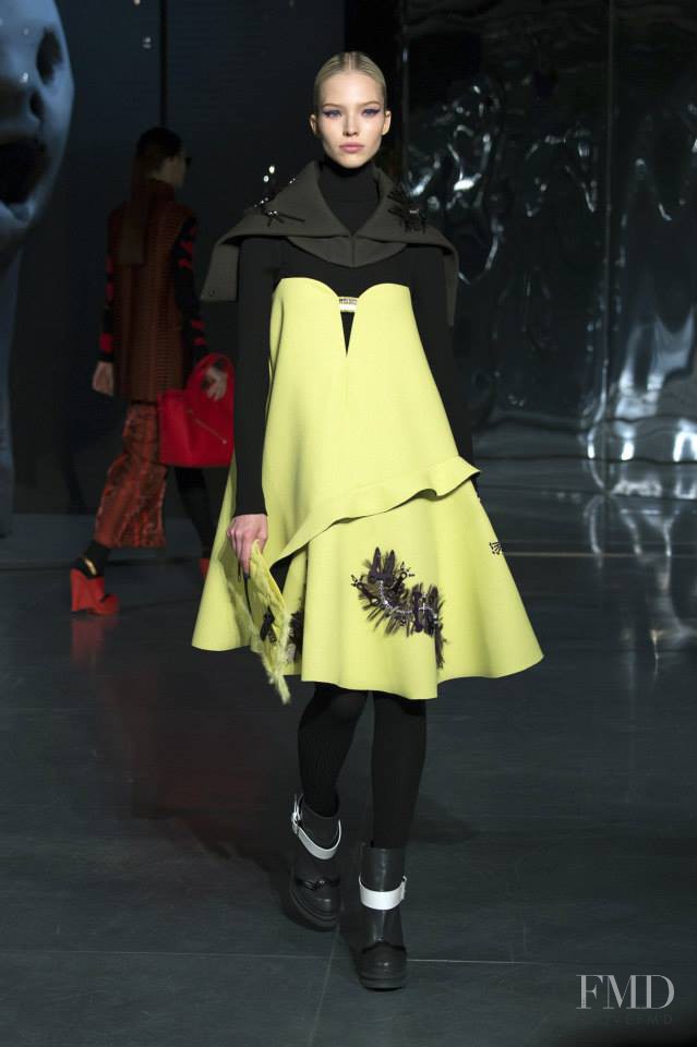 Sasha Luss featured in  the Kenzo fashion show for Autumn/Winter 2014