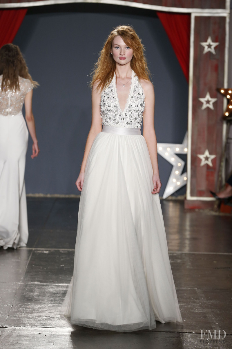 Clara McSweeney featured in  the Jenny Packham fashion show for Spring/Summer 2018