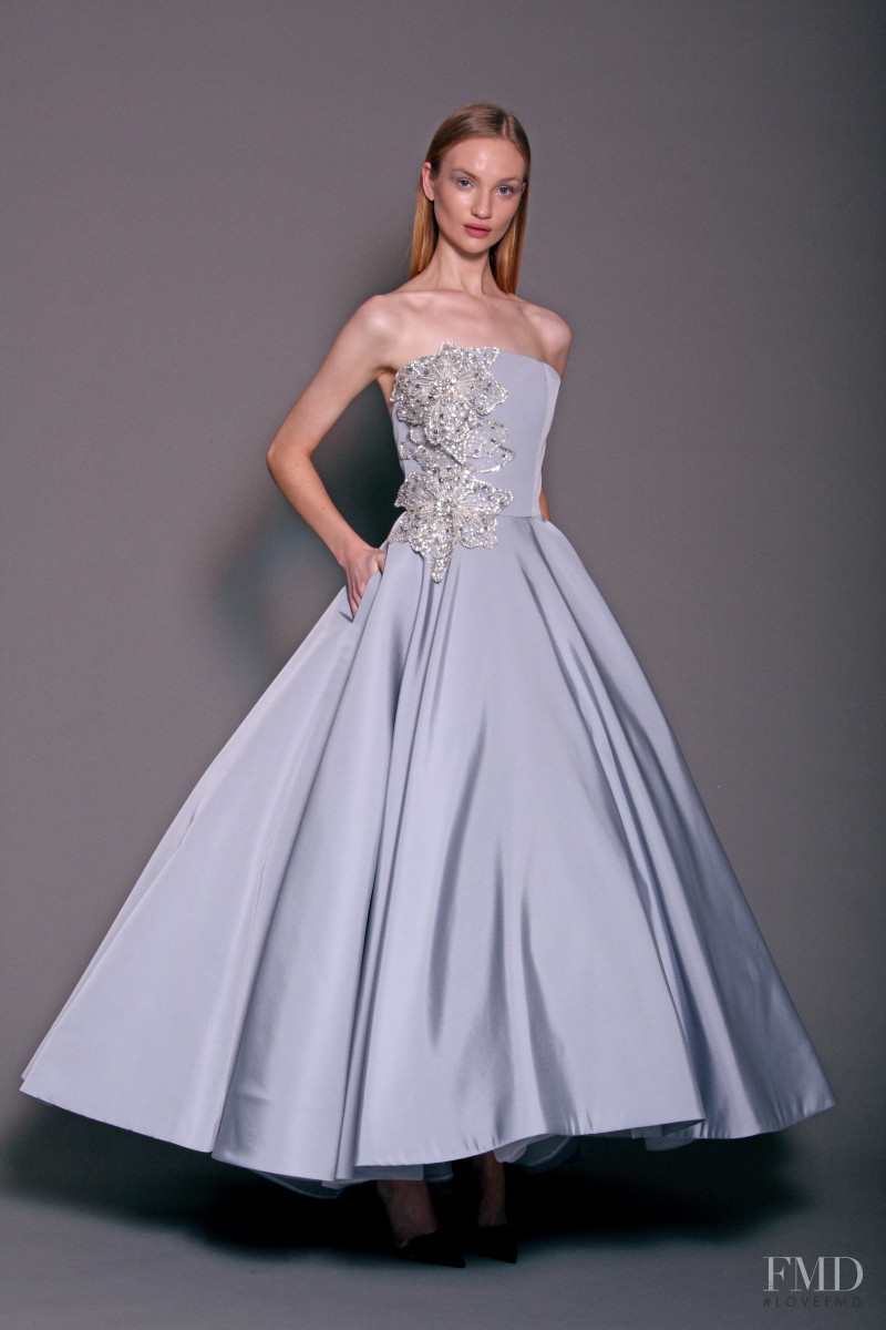 Clara McSweeney featured in  the Christian Siriano lookbook for Pre-Fall 2018