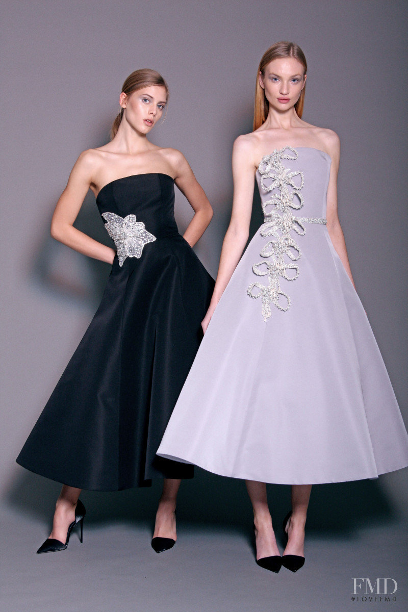 Clara McSweeney featured in  the Christian Siriano lookbook for Pre-Fall 2018