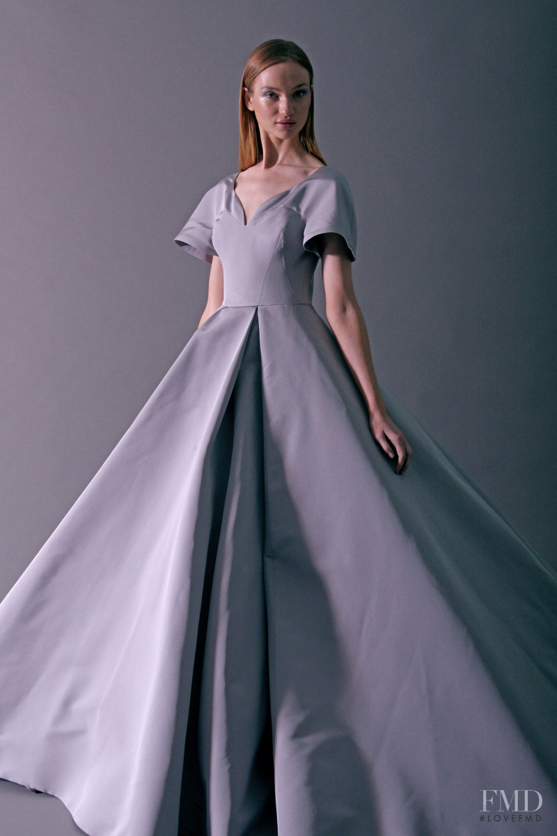 Clara McSweeney featured in  the Christian Siriano lookbook for Pre-Fall 2018