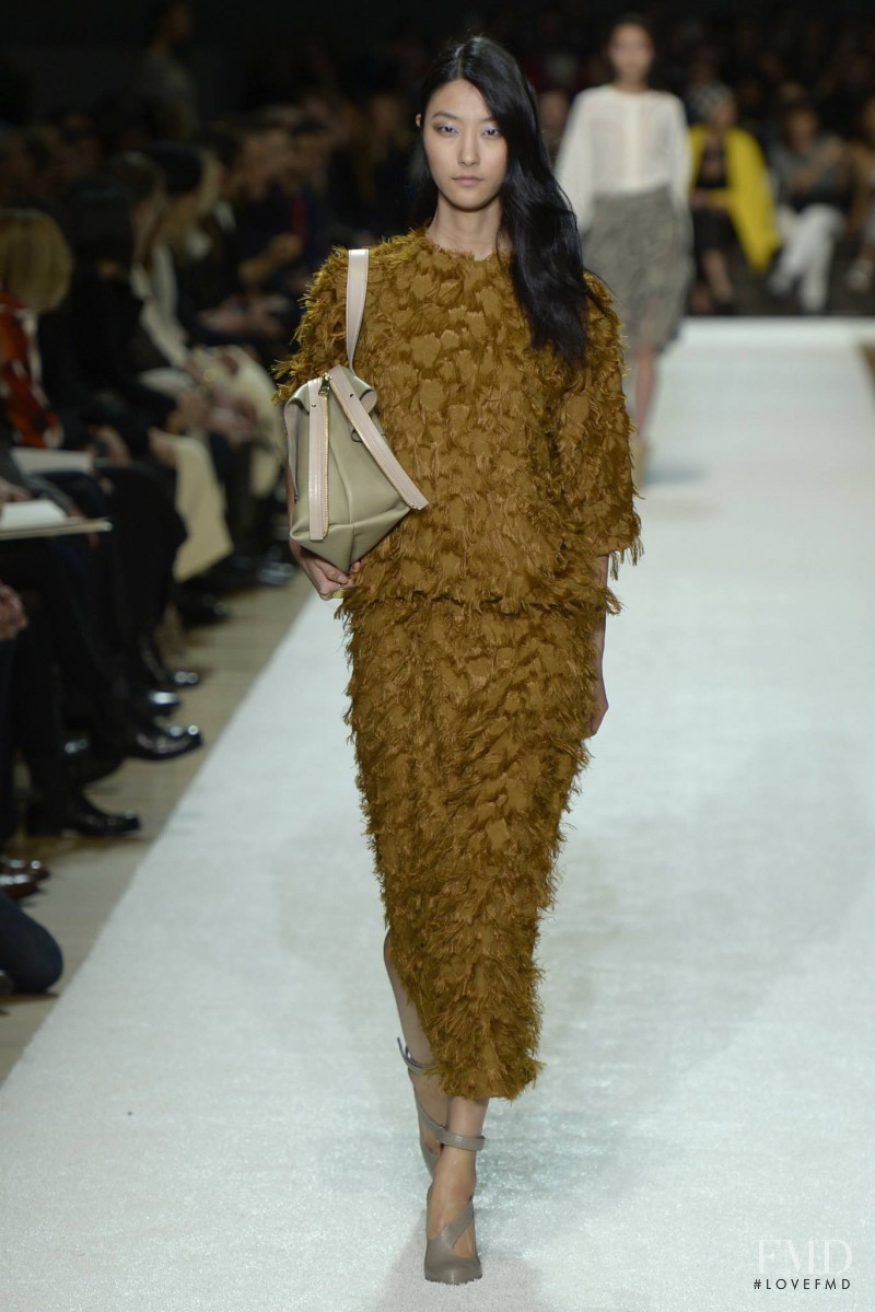 Ji Hye Park featured in  the Chloe fashion show for Autumn/Winter 2014