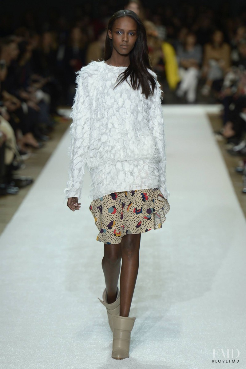Leila Ndabirabe featured in  the Chloe fashion show for Autumn/Winter 2014