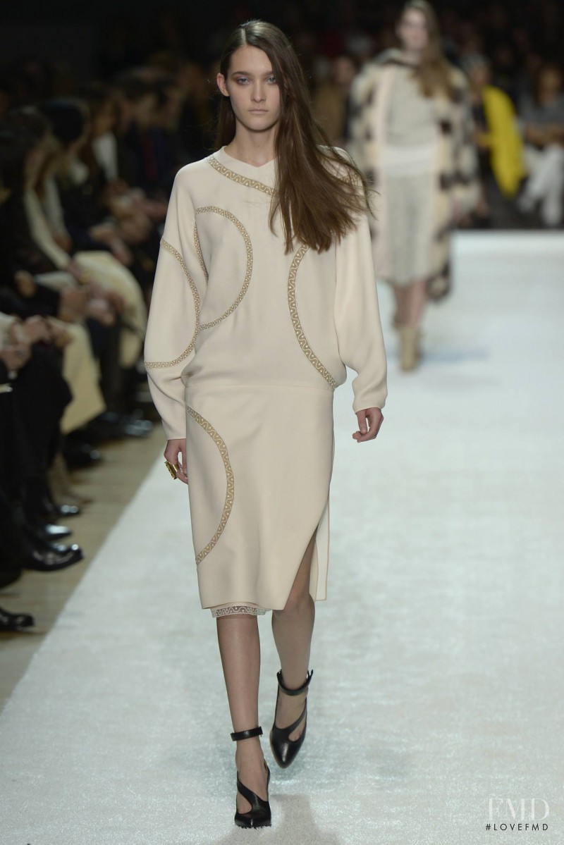 Emma Waldo featured in  the Chloe fashion show for Autumn/Winter 2014