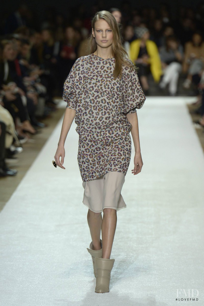 Elisabeth Erm featured in  the Chloe fashion show for Autumn/Winter 2014