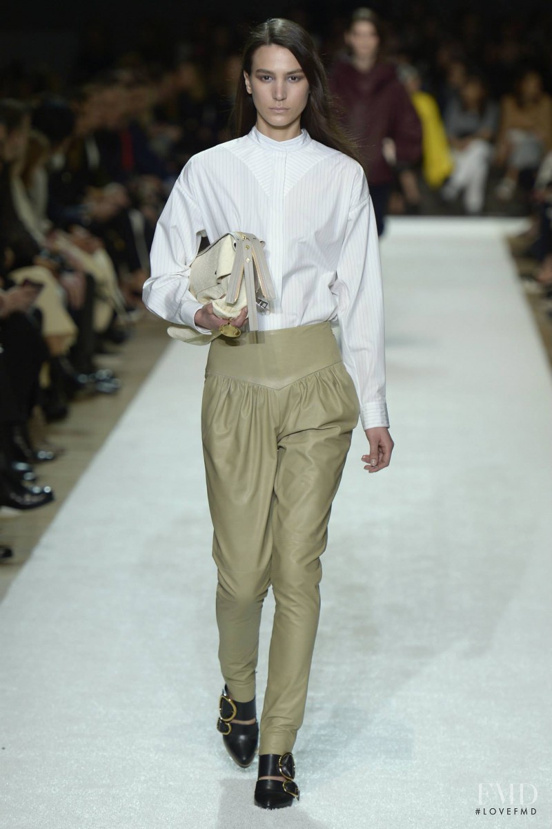 Mijo Mihaljcic featured in  the Chloe fashion show for Autumn/Winter 2014