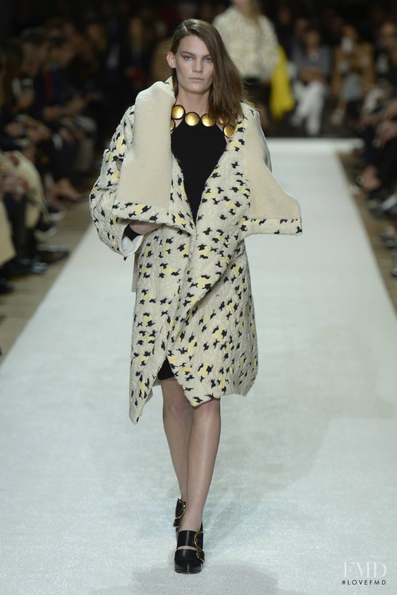 Lena Hardt featured in  the Chloe fashion show for Autumn/Winter 2014