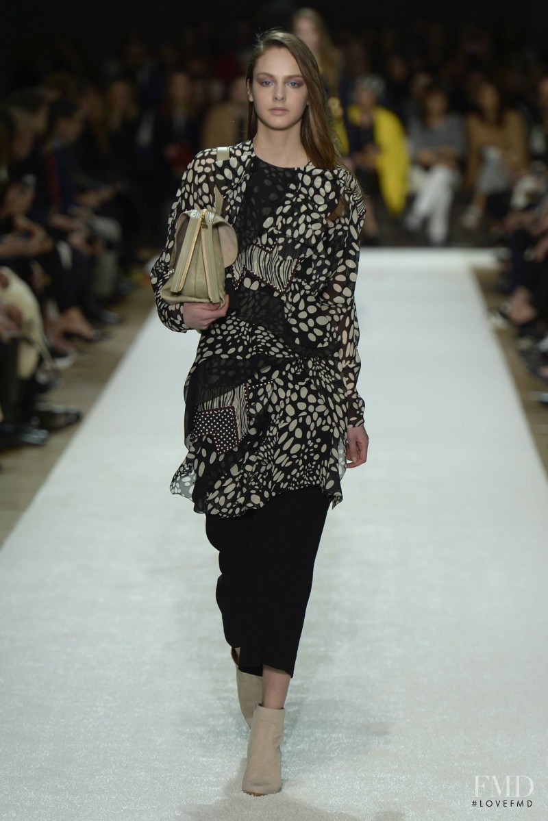 Alma Durand featured in  the Chloe fashion show for Autumn/Winter 2014
