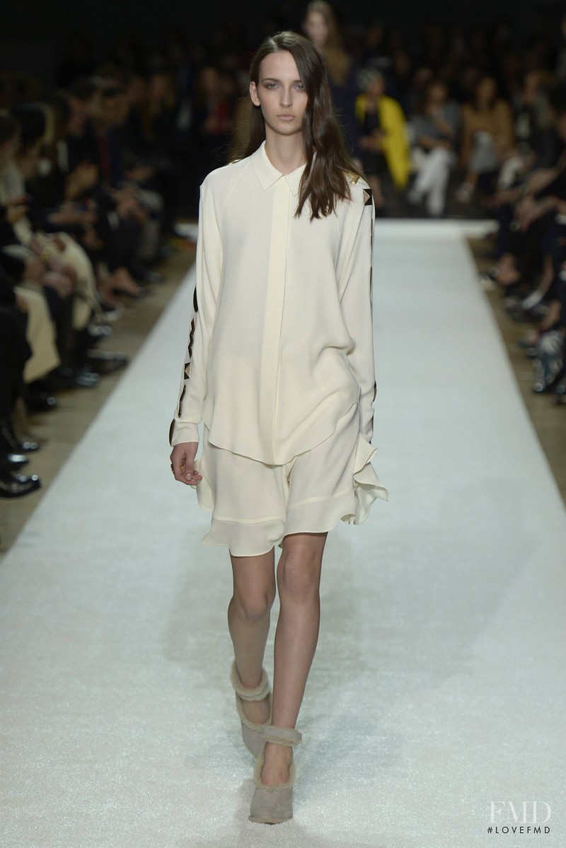 Waleska Gorczevski featured in  the Chloe fashion show for Autumn/Winter 2014