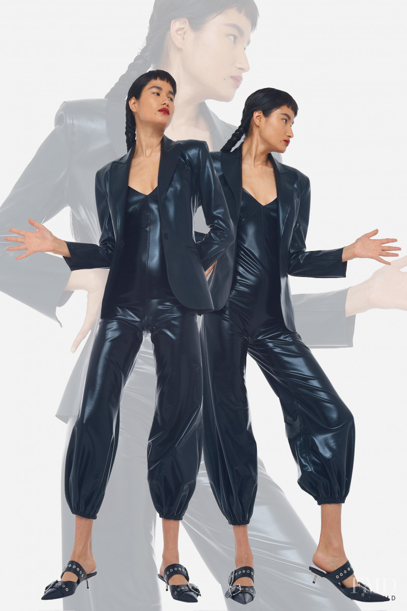 Varsha Thapa featured in  the Omo Norma Kamali lookbook for Pre-Fall 2020