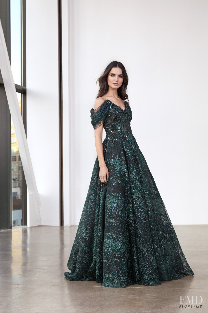 Blanca Padilla featured in  the Pamella Roland lookbook for Pre-Fall 2020