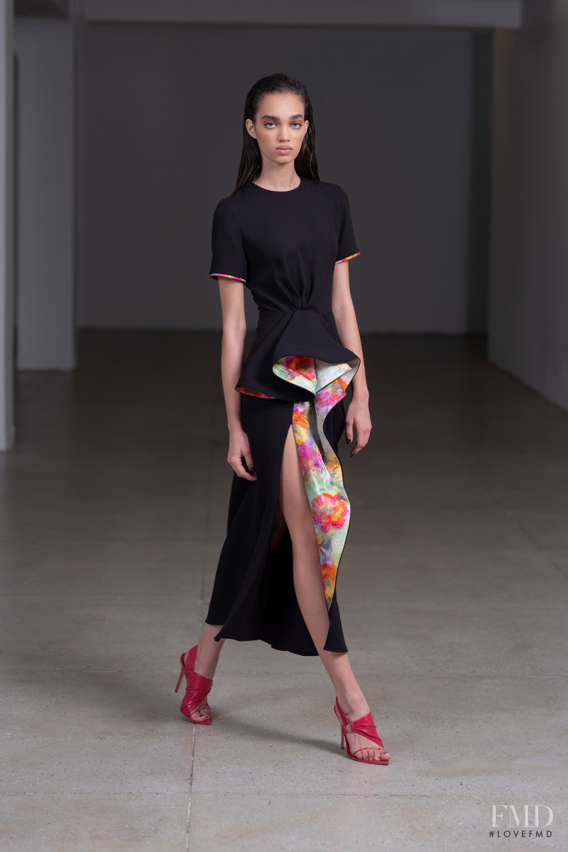 Ellen Rosa featured in  the Prabal Gurung lookbook for Pre-Fall 2020