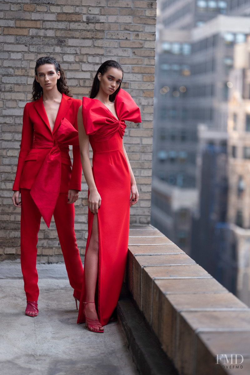 Ellen Rosa featured in  the Prabal Gurung lookbook for Pre-Fall 2020