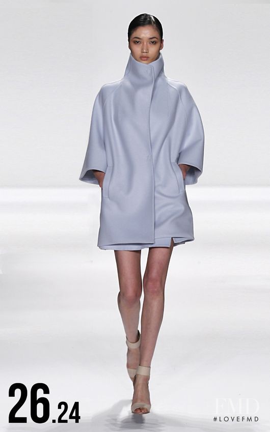 Qi Wen featured in  the Kaufmanfranco fashion show for Autumn/Winter 2014