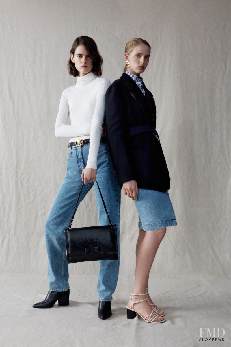 Abby Champion featured in  the Salvatore Ferragamo lookbook for Pre-Fall 2020