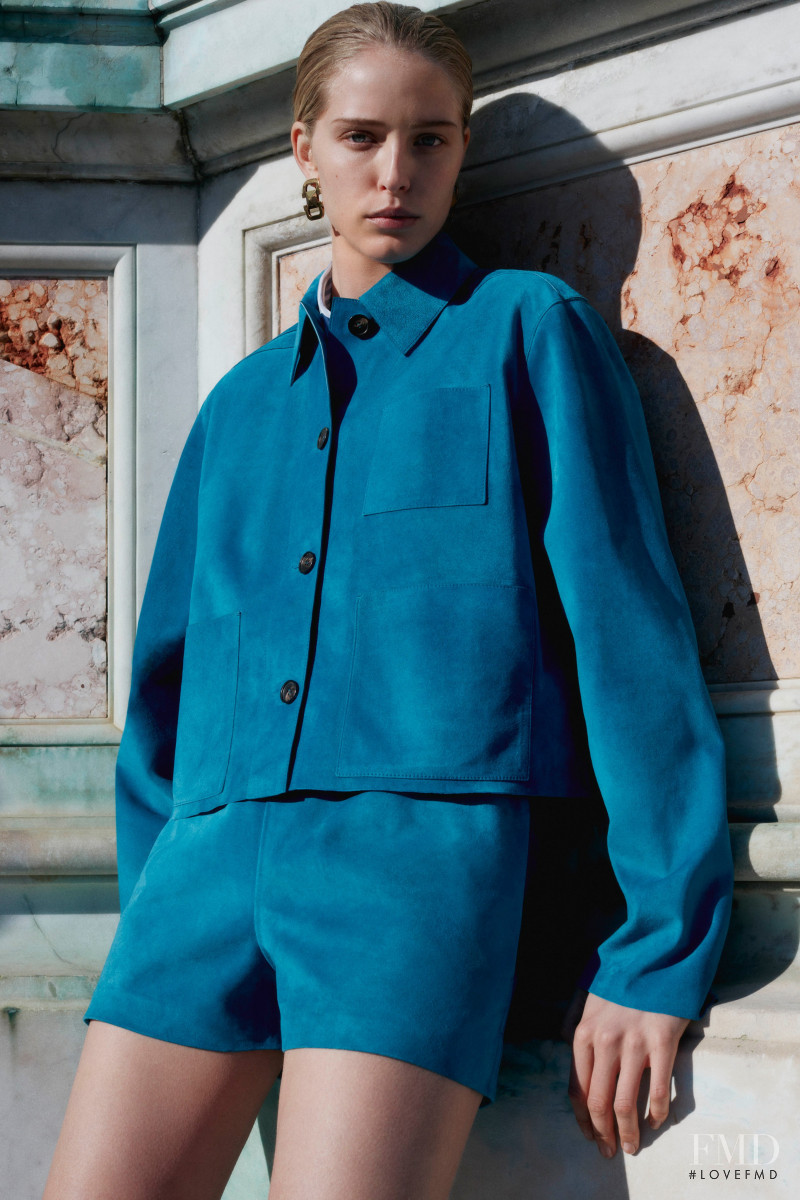 Abby Champion featured in  the Salvatore Ferragamo lookbook for Pre-Fall 2020