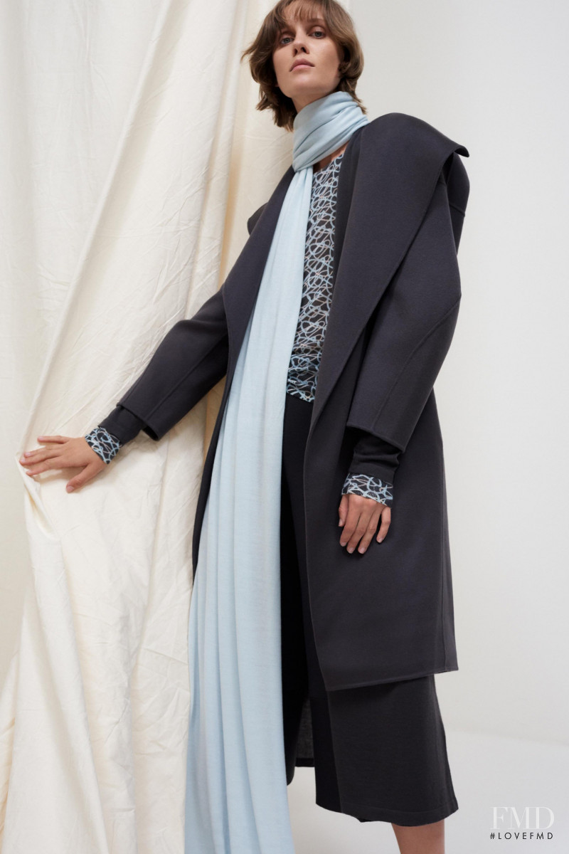 Marike Le Roux featured in  the TSE lookbook for Pre-Fall 2020