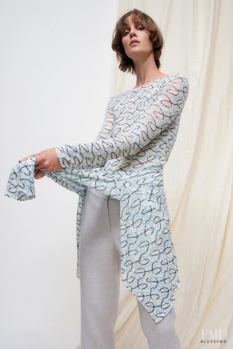 Marike Le Roux featured in  the TSE lookbook for Pre-Fall 2020