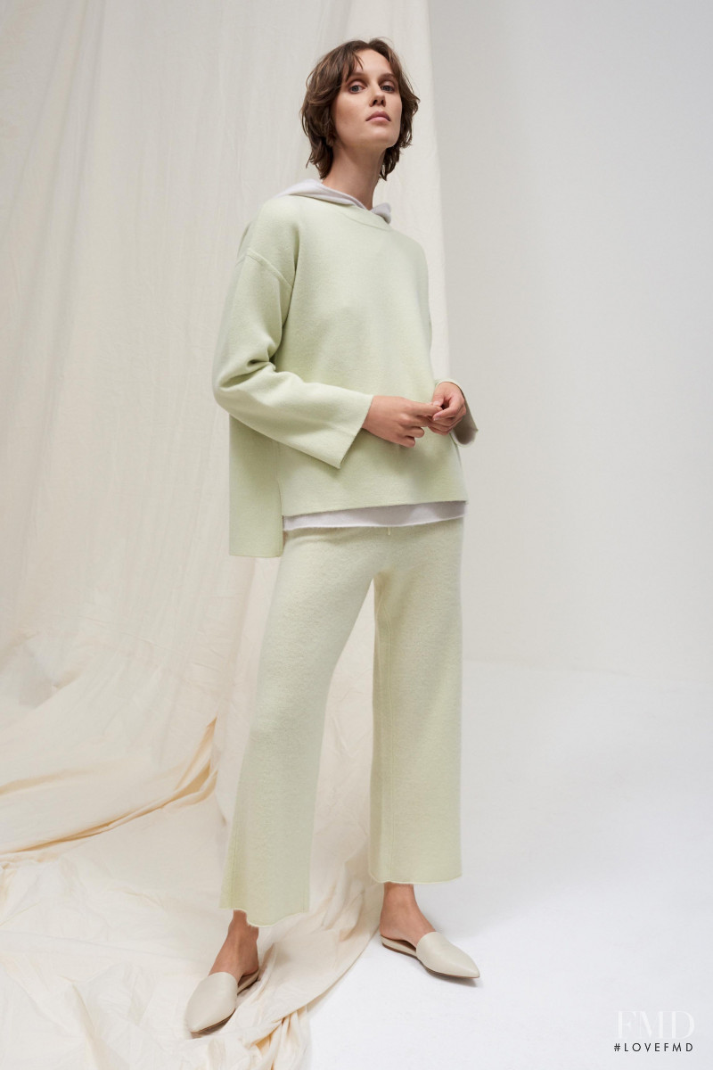 Marike Le Roux featured in  the TSE lookbook for Pre-Fall 2020