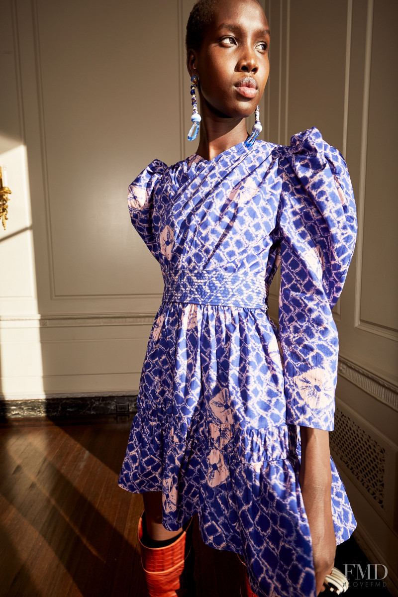 Nya Gatbel featured in  the Ulla Johnson lookbook for Pre-Fall 2020