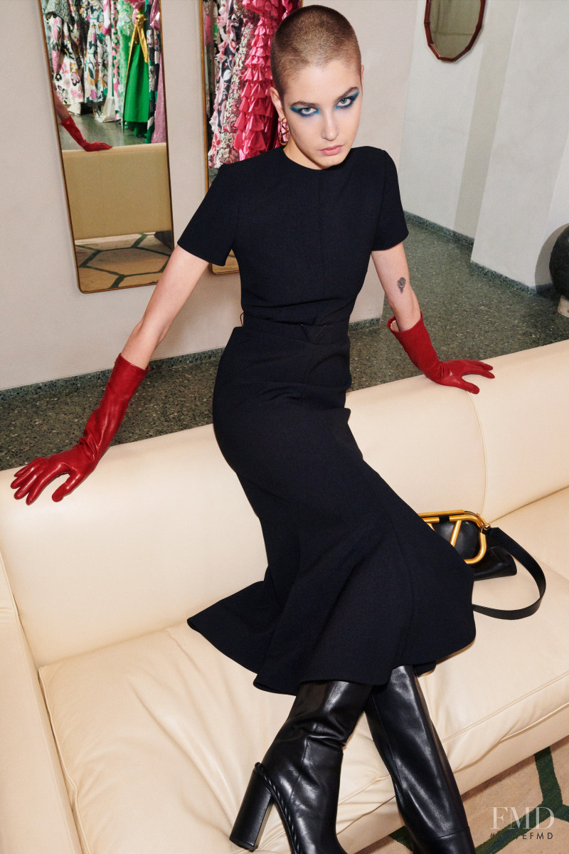 Joanna Krneta featured in  the Valentino lookbook for Pre-Fall 2020