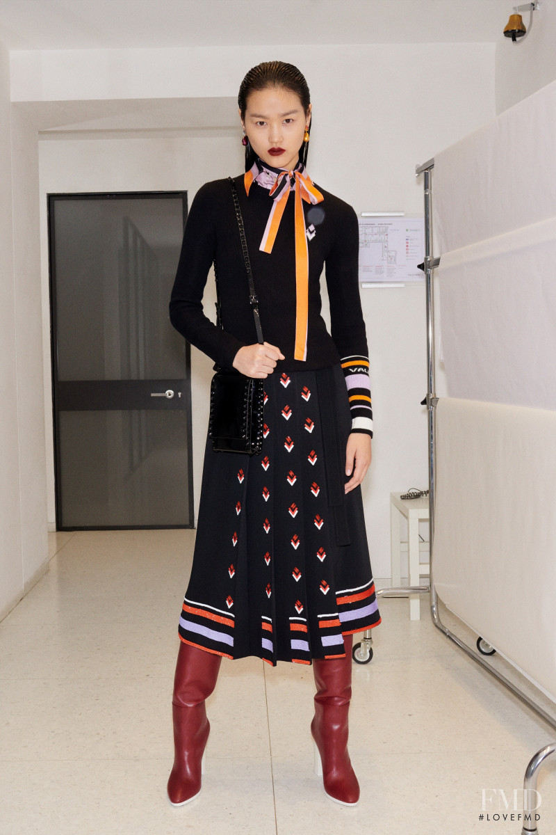 Cai Guannan featured in  the Valentino lookbook for Pre-Fall 2020