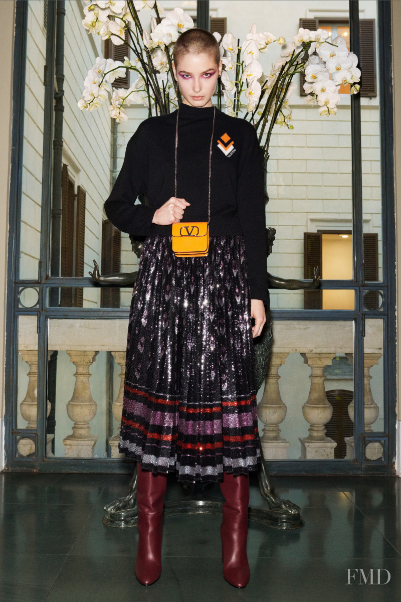 Joanna Krneta featured in  the Valentino lookbook for Pre-Fall 2020