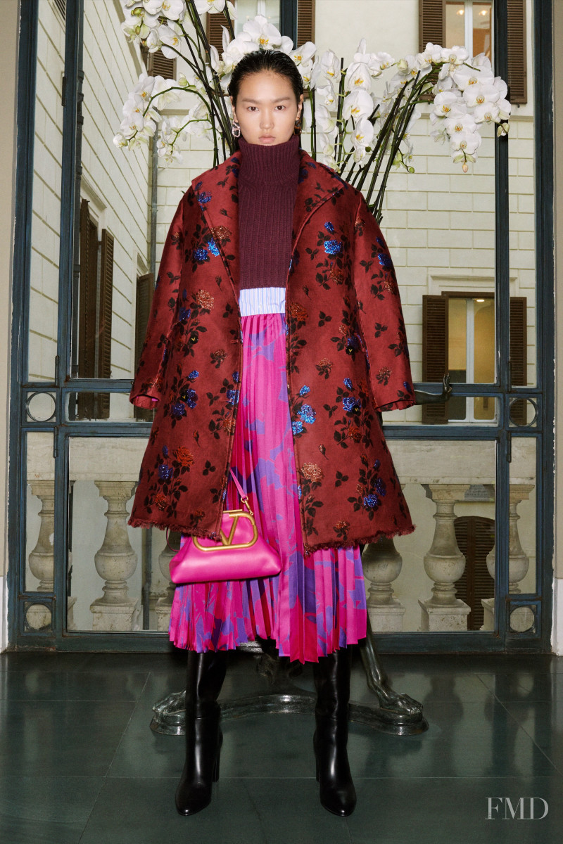 Cai Guannan featured in  the Valentino lookbook for Pre-Fall 2020