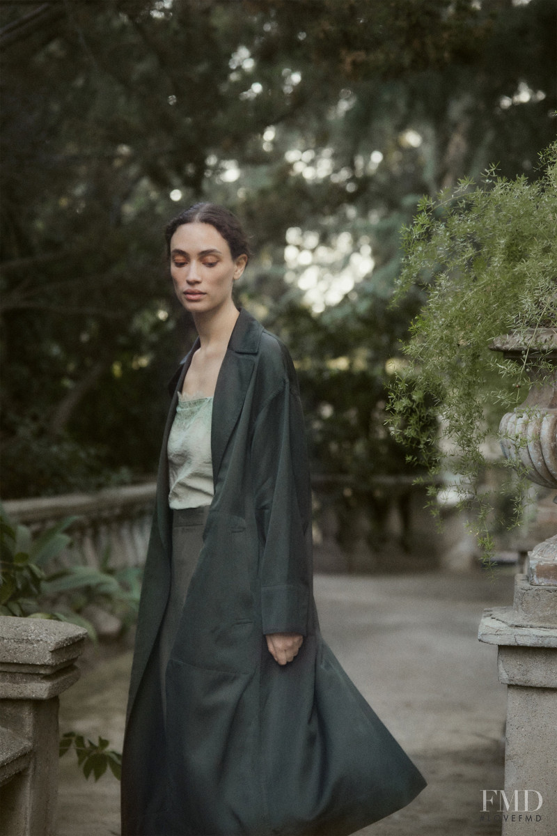 Sophie Koella featured in  the Vince lookbook for Pre-Fall 2020