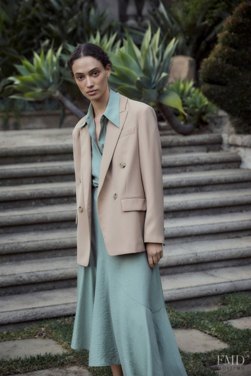 Sophie Koella featured in  the Vince lookbook for Pre-Fall 2020