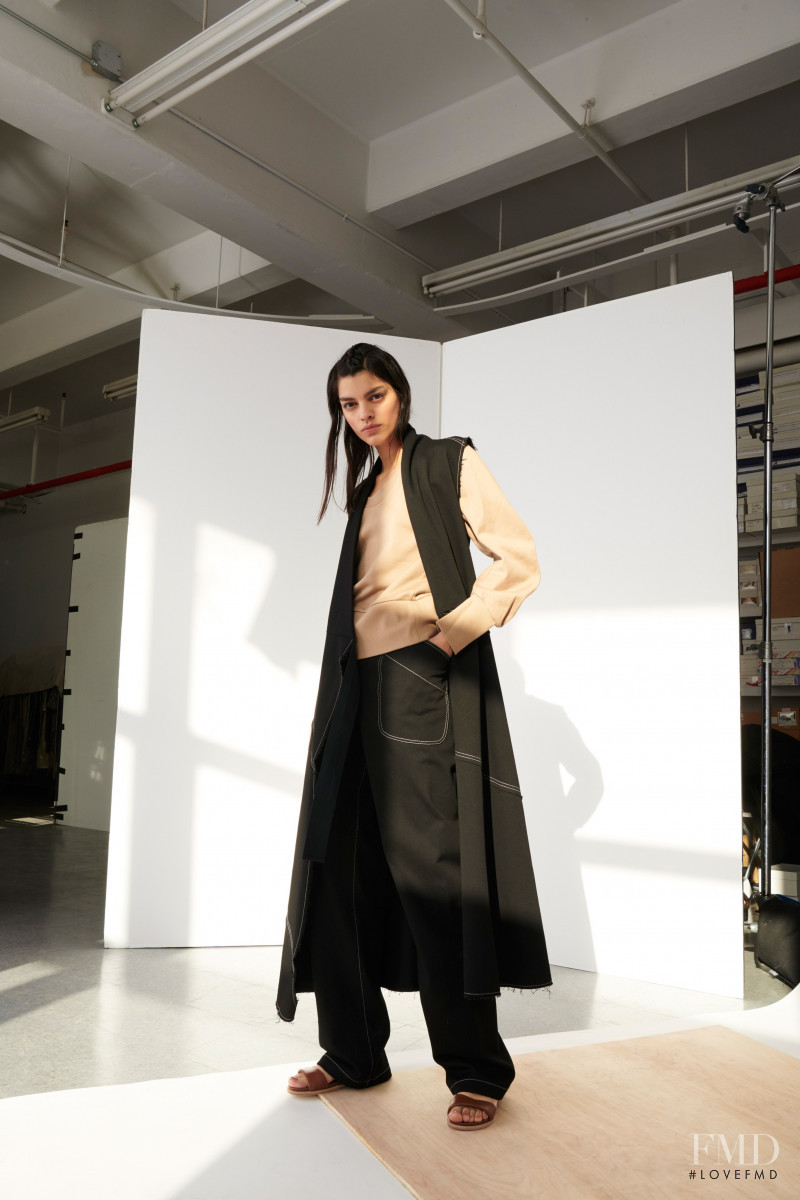 Bianca Redmerski featured in  the Zero + Maria Cornejo lookbook for Pre-Fall 2020