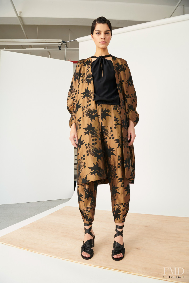 Bianca Redmerski featured in  the Zero + Maria Cornejo lookbook for Pre-Fall 2020