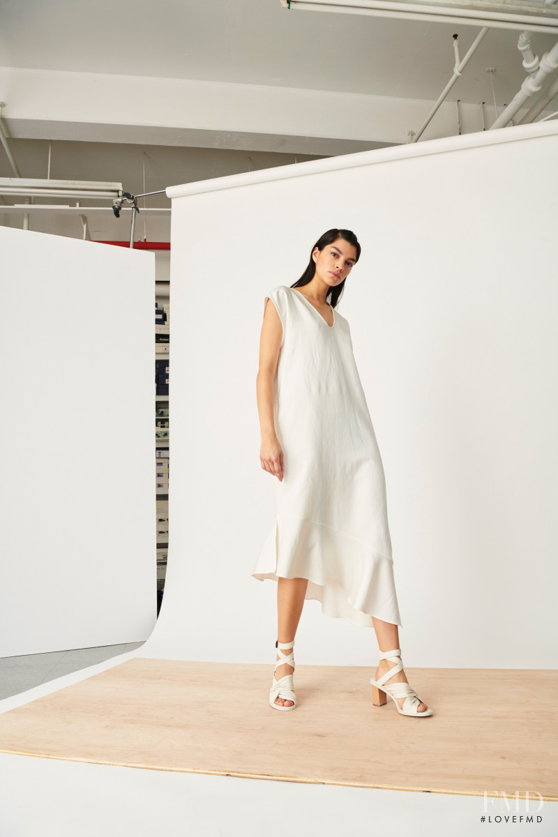 Bianca Redmerski featured in  the Zero + Maria Cornejo lookbook for Pre-Fall 2020