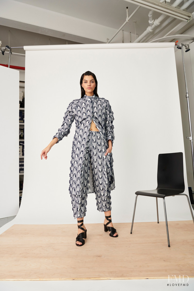 Bianca Redmerski featured in  the Zero + Maria Cornejo lookbook for Pre-Fall 2020