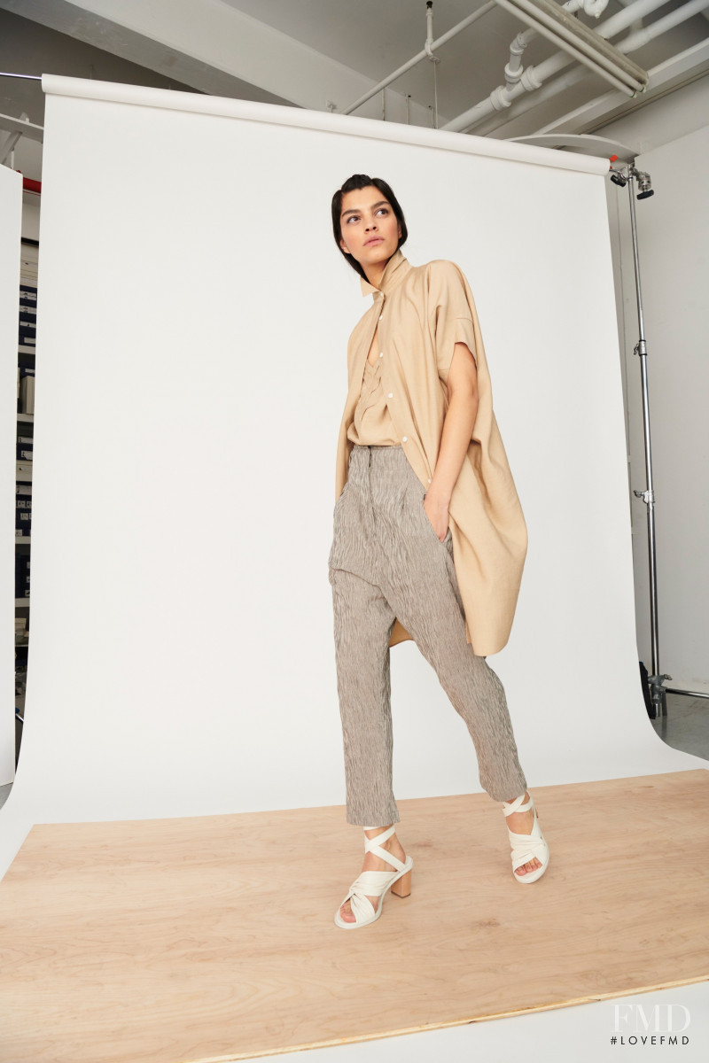 Bianca Redmerski featured in  the Zero + Maria Cornejo lookbook for Pre-Fall 2020