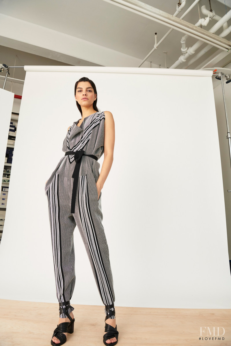 Bianca Redmerski featured in  the Zero + Maria Cornejo lookbook for Pre-Fall 2020