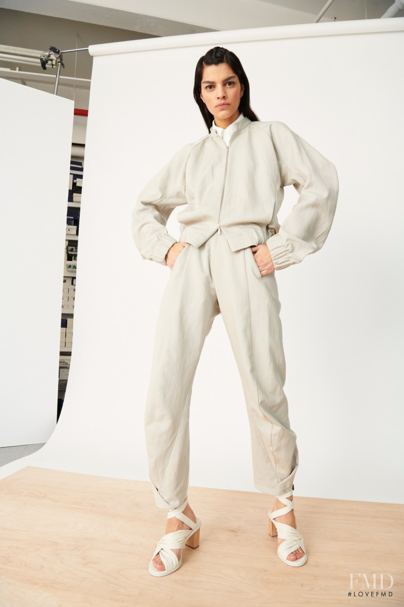 Bianca Redmerski featured in  the Zero + Maria Cornejo lookbook for Pre-Fall 2020