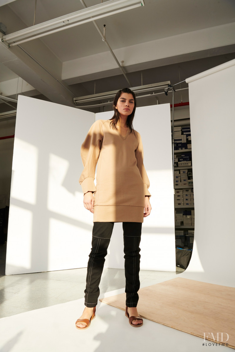 Bianca Redmerski featured in  the Zero + Maria Cornejo lookbook for Pre-Fall 2020