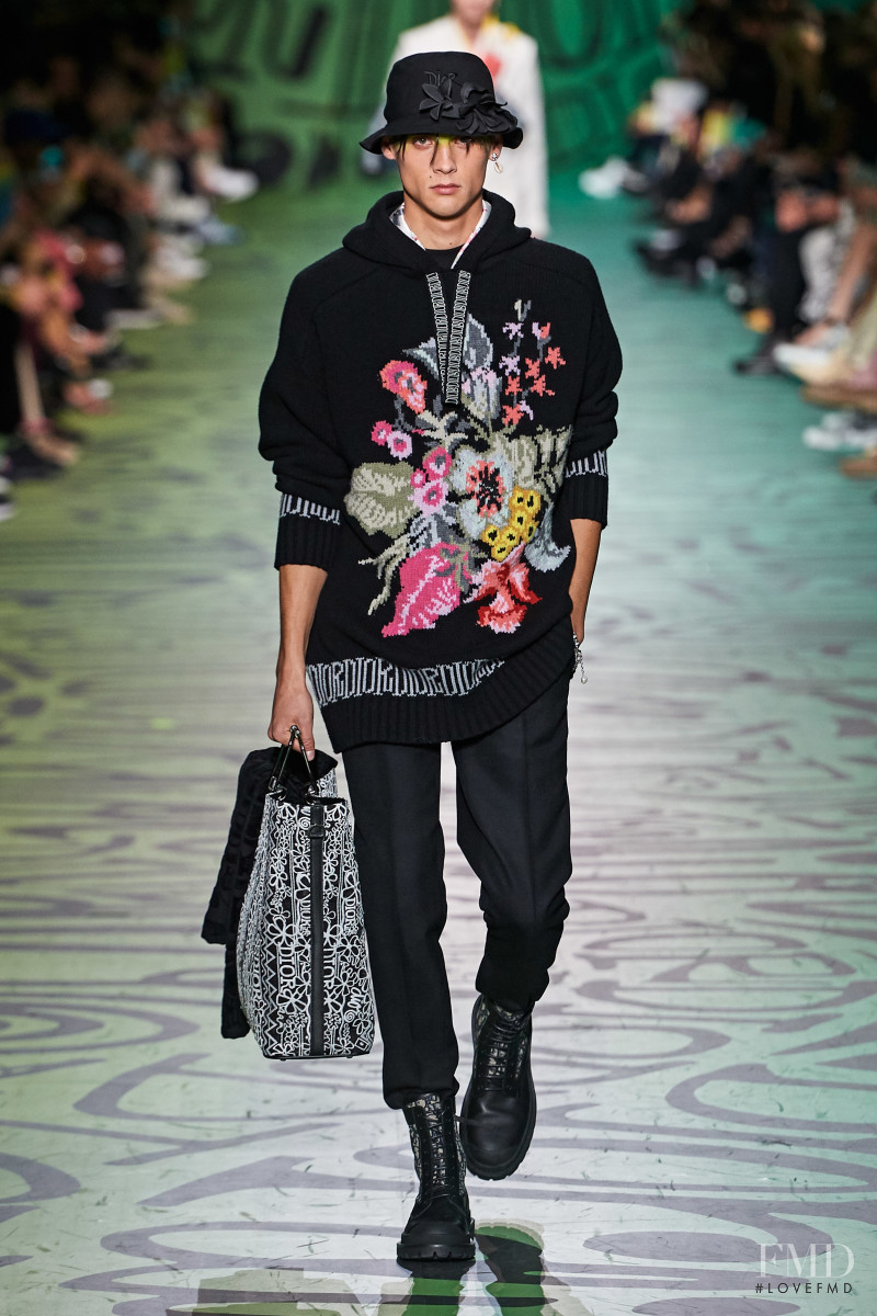 Ludwig Wilsdorff featured in  the Dior Homme fashion show for Pre-Fall 2020