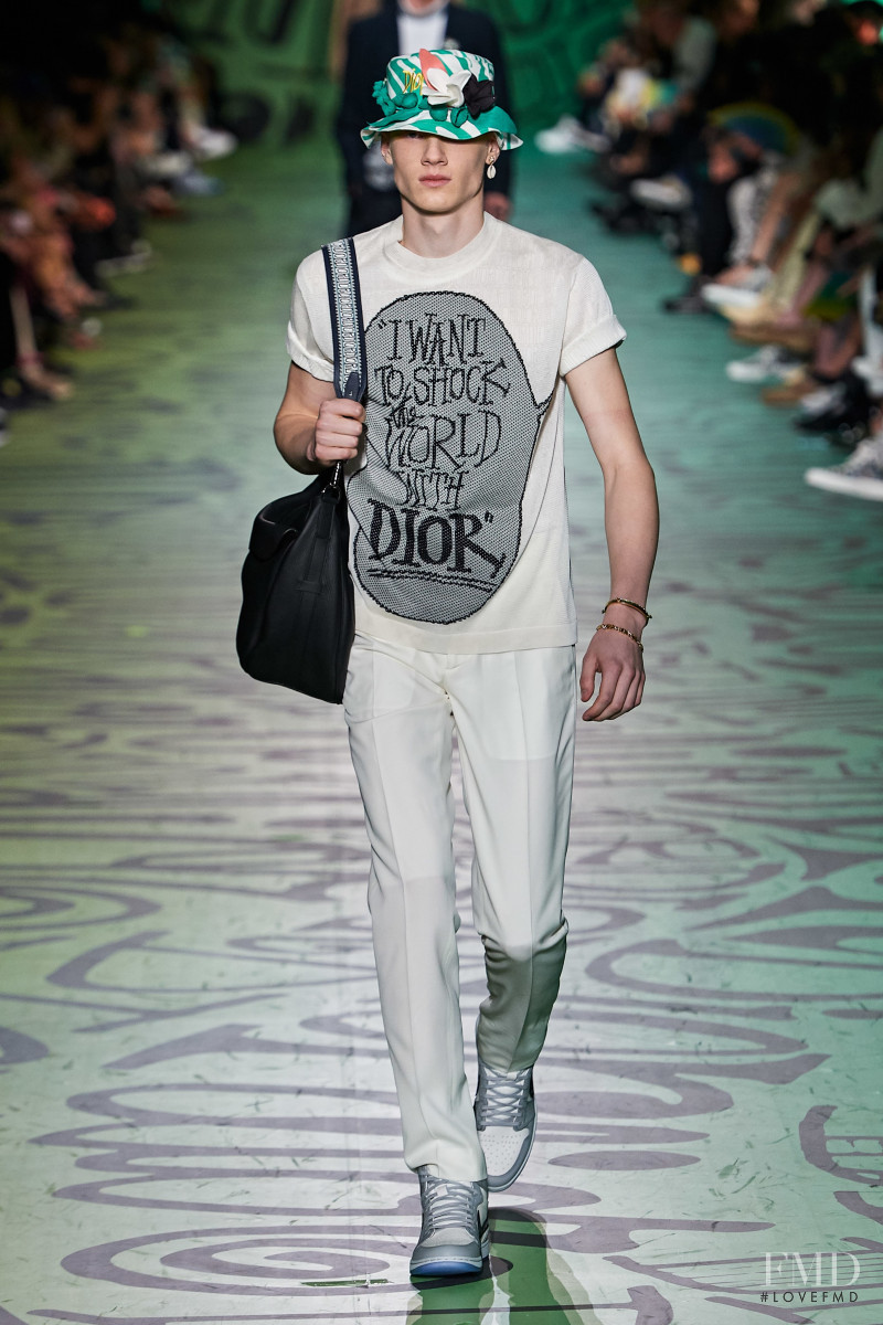 Braien Vaiksaar featured in  the Dior Homme fashion show for Pre-Fall 2020
