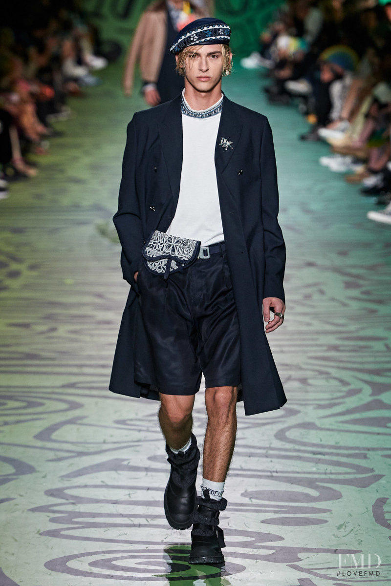 Dominik Sadoch featured in  the Dior Homme fashion show for Pre-Fall 2020
